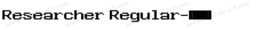 Researcher Regular字体转换